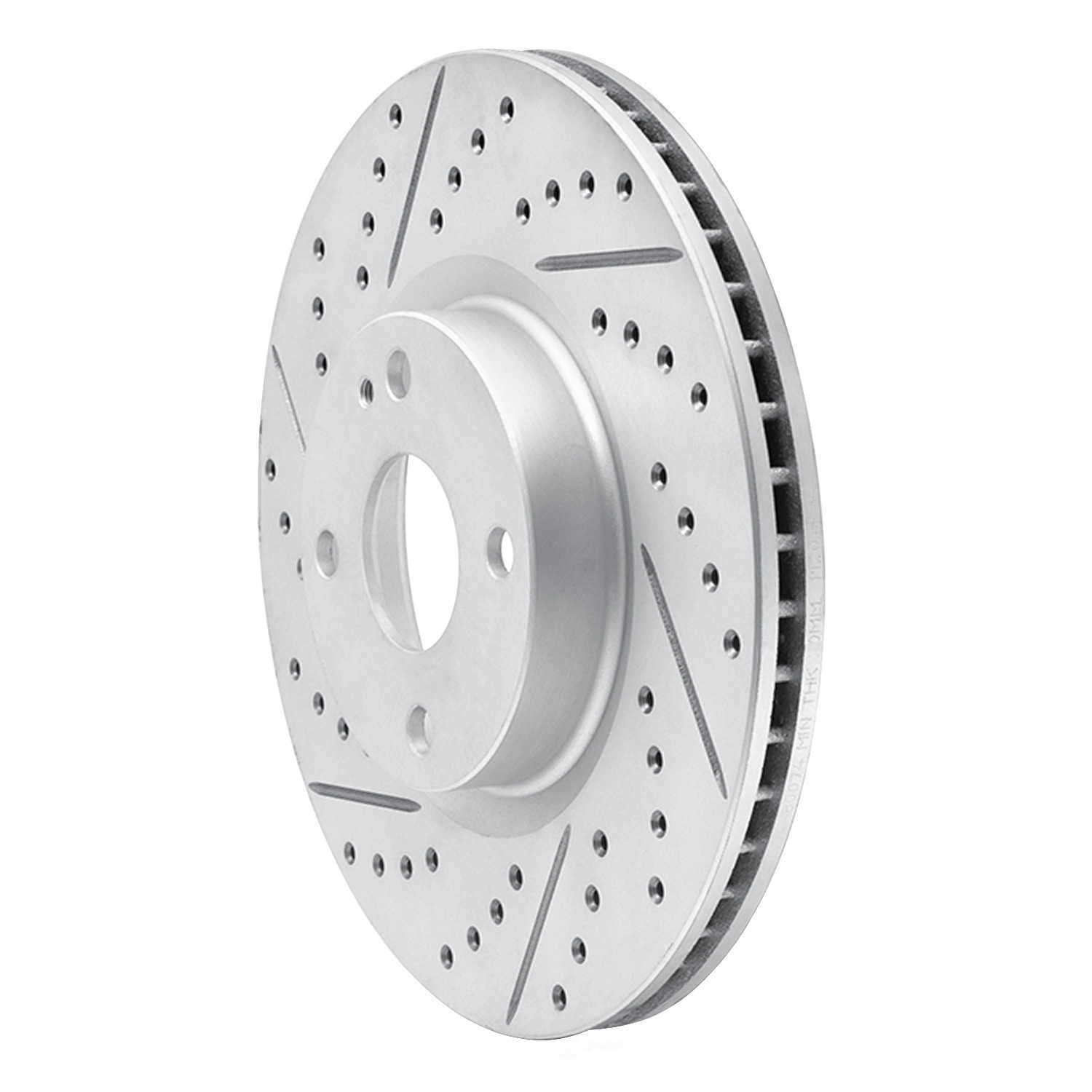 Dynamic Friction Company 830-80074L DFC Geoperformance Rotor - Drilled and Slotted