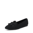 thumbnail image 2 of DREAM PAIRS Women's Pointed Toe Ballet Flats Comfortable Knit Slip-On Shoes with Bow Detail Lightweight Flexible Everyday Walking Flats, 2 of 9