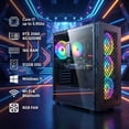 thumbnail image 3 of STGAubron Gaming Desktop PC, Intel Core I7 up to 3.9G, RTX 2060 6G, 16G RAM, 512G SSD, WiFi 6, BT 5.2, RGB Fan x4, Win 11 Home, 3 of 5