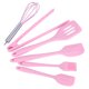 thumbnail image 3 of Juego de 6 utensilios de cocina de silicona, raspador, batidor de huevos, espátula, cepillo de aceite, pinza para alimentos, herramienta de cocina, 3 of 14