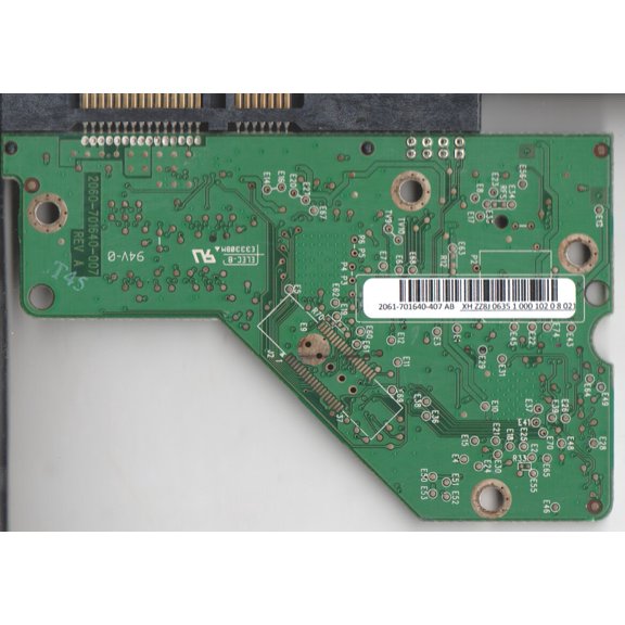 WD10EADS-11M2B2, 2061-701640-407 AB, WD SATA 3.5 PCB