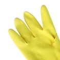 thumbnail image 4 of 12-Pack Latex-Coated 18-mil Flocked Gloves, Yellow, Size 9, 4 of 5