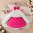 thumbnail image 3 of Infant Hot Pink New Born Clothes Baby Girl Baby Bodysuit Romper Dress Baby Outfit Newborn Girls Clothes Baby Dresses 0-3 Months, 3 of 3