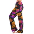 thumbnail image 3 of Trgacdwlo Womens Halloween Fleece Pajama Pants Spooky Season Womens Fuzzy Pajama Pants Fall Winter Warm Lounge Pants Women, 3 of 7