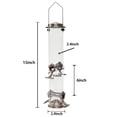 Bird Feeder Portable Outdoor Feeding Tube Wild Birds Plastic Supplies ...