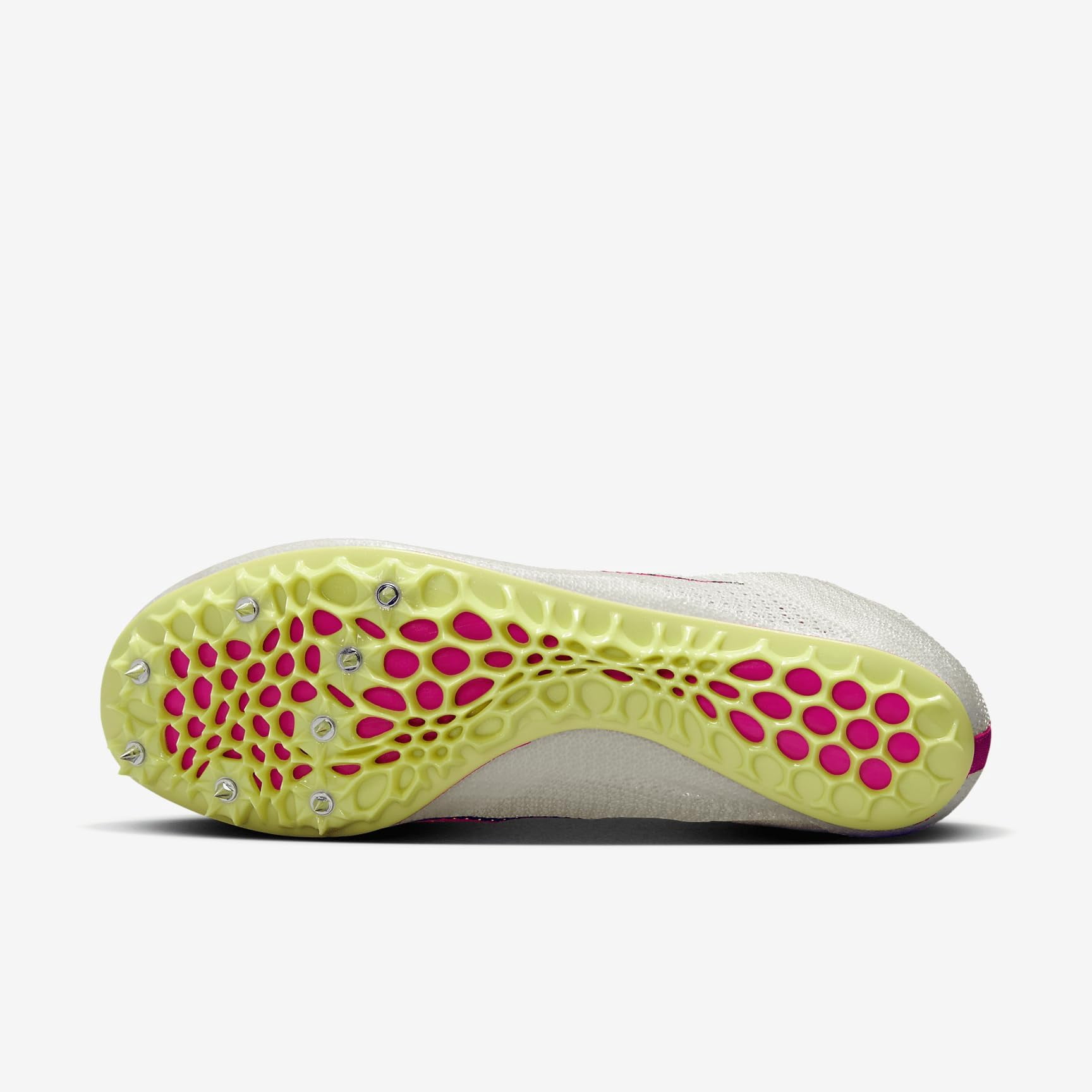 Nike Zoom Superfly Elite 2 Track & Field Sprinting Spikes (CD4382-101, Sail/Light Lemon Twist/Black/Fierce Pink) Size 14