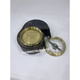 thumbnail image 3 of Nautical Maritime Victorian Brass Pocket Compass With leather Case., 3 of 3