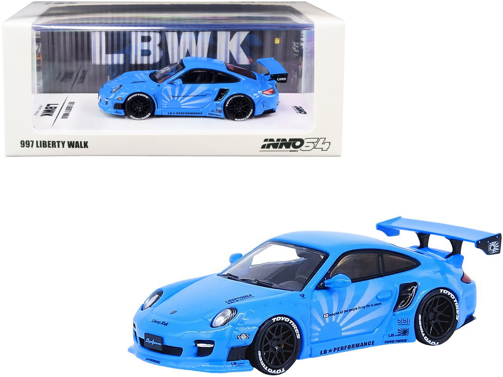 LBWK ポルシェ ミニカー 1/64 スケール INNO64 PORSCHE 997 LIBERTY WALK LBWK SEMA 2014 – J Toys Hobby
