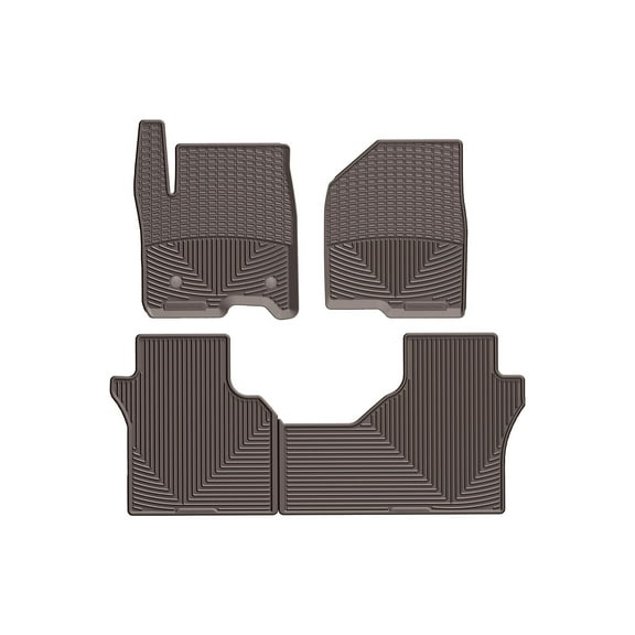 WeatherTech All-Weather Floor Mats compatible with Silverado 1500, Sierra 1500, Silverado 1500 LTD, Sierra 2500HD/3500HD, Sierra 1500 Limited - 1st & 2nd Row, Cocoa