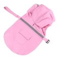 thumbnail image 2 of Large Dog Raincoat Adjustable Pet Water Proof Clothes Lightweight Rain Jacket Poncho Hoodies with Strip Reflective(S,Pink), 2 of 9
