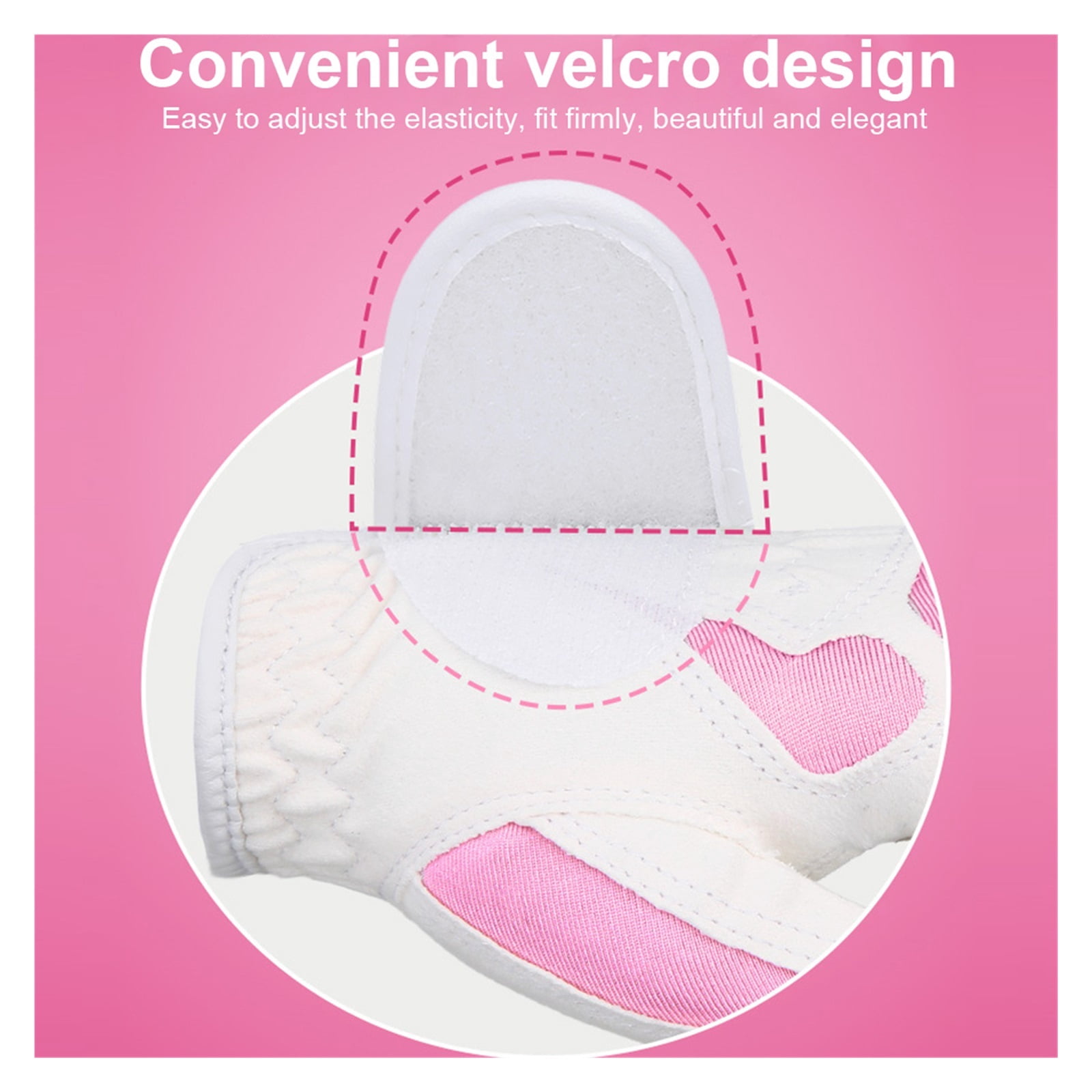 1 Pair Golf Gloves Women Anti-slip Microfiber Cloth Mitten Elastic Glove