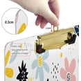 thumbnail image 4 of GZHJMY Cartoon Colored Flowers Clipboard,Standard A4 Letter Size Hardboard Office Clipboards with Low Profile Clip for Classrooms, Offices,Students-Silver Clip3 Whiteboard Clipboards, 4 of 7
