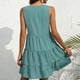 thumbnail image 2 of Vestido ANGGREK Con Cuello En V Sin Mangas Con Dobladillo Con Volantes Para Mujer Fiesta, 2 of 6