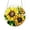 Yellow, variant on Jigsaw Acrylic Puzzle Suncatcher, Flower and Sunset Stained Glass Style Window Hanging Ornament, 7.5 Inch Sun Catcher with Multiple Floral & Nature Designs for Home & Window Decor
