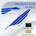 thumbnail image 2 of Arrows Spin Vanes, 50 Pack 1.8 Inch Plastic Arrow Fletching for DIY Shooting Blue, 2 of 5