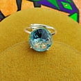 thumbnail image 3 of Natural Swiss Blue Topaz Gemstone 925 Sterling Silver Engagement Gift Ring, 3 of 3