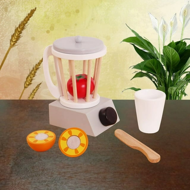 Baby Wooden Playhouse Microwave Oven Toaster Coffee Maker Set Children‘s Puzzle Simulation Kitchen Cutting Toys Cooking Pots Set