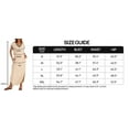 thumbnail image 3 of YOGAFOX Women's 2025 Summer Casual V Neck Split Beach Vacation Loose Maxi Dresses(Caramel,M), 3 of 7