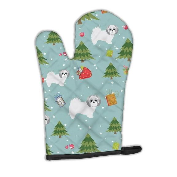 Christmas Shih Tzu Oven Mitt