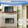 thumbnail image 4 of Geevon Upgraded HD Display Weather Station Wireless Indoor Outdoor Thermometer, Digital Weather Thermometer Temperature Humidity Monitor with Barometer, Calendar, and Adjustable Backlight, 4 of 8