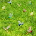 thumbnail image 6 of 28 Pack Artificial Dragonfly Stakes for Garden Decor, Multicolor Simulation Dragonfly Insert Poles, Lightweight Durable DIY Ornament for Home Store Party Outdoor Indoor, 6 of 9