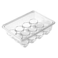 thumbnail image 4 of Contenedor para guardar huevos Organizador de huevos para refrigerador Bandeja organizadora de huevos grande 12 rejillas, 4 of 7