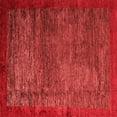 thumbnail image 1 of Ahgly Company Machine Washable Indoor Square Abstract Red Modern Area Rugs, 8' Square, 1 of 4
