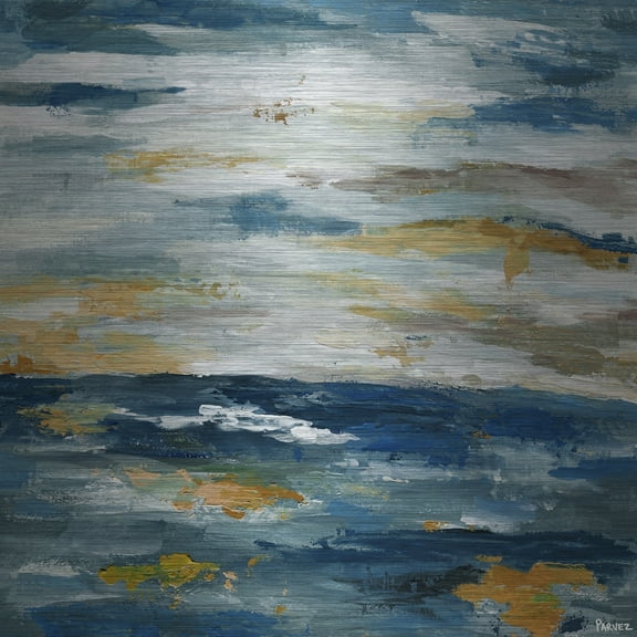 "Rusty Water" Painting Print on Brushed Aluminum