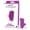 Purple, variant on Screaming O Charged FingO Vooom Mini Vibe, Pink, USB Rechargeable Waterproof Personal Massager