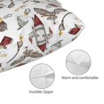 Cartoon Envelope Seal Pillow Cover 20x30in Magic Bed pillow case Wizard