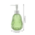 thumbnail image 4 of Unique Bargains 1 Pc Argyle Pattern Soap Dispenser 11.84oz Green Silver Tone, 4 of 6