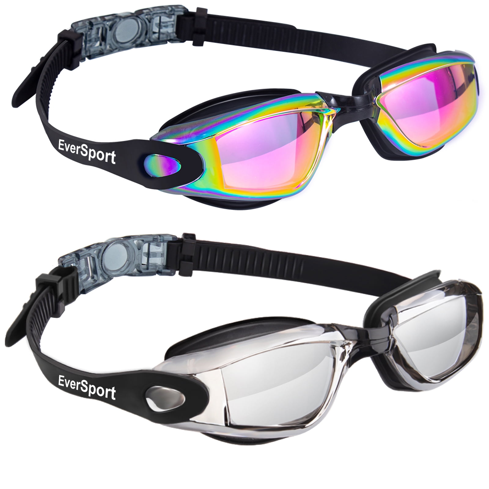 EverSport 2pack Swimming Goggles for Adult Comfortable Daily Swim