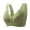 Green bras, variant on pimelu Bras for Women Full Figure Bras for Women Full Coverage Seamless Wireless Bras Elder Plus Size Front Closure Comfy Lightweight Daily Bra Seamless Bra