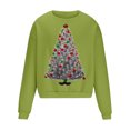 thumbnail image 3 of EchfiProm Sweatshirts for Men Christmas Tree Sports Graphic Crewneck Green No Hood Mens Shirts Xmas 2XL, 3 of 4