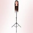 thumbnail image 5 of Wig Stand Tripod Mannequin Head Stand, Adjustable Wig Head Stand Holder for Cosmetology Hairdressing Training with T-with Wig Caps, T-Pins, Comb, Hair Clip, Carrying Bag, 5 of 7