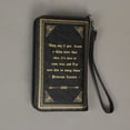 thumbnail image 2 of Things2Die4 Black and Gold Sleeping Beauty Book Wallet ID Holder Snap Close Novelty Wristlet, 2 of 3