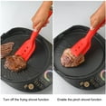thumbnail image 5 of 2 in 1 Spatula Tongs, Fish Turner Spatula Double Sided, Silicone Grill Clamp, Slotted Flipper Tongs for Steak, Egg, Pancake, Tortilla, Burger, Bacon, 11.6 Inch, 5 of 8