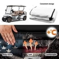thumbnail image 5 of Uorisanigo Golf Cart Seat Covers, Soft Eagle American Flag Golf Cart Seat Towel Blanket for EZGO TXT RXV/Club Car DS Precedent Seat Protector, Golf Cart Accessories, 52.36"x 32.28", 5 of 7