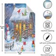 thumbnail image 3 of Coolnut 4 Pack Christmas Snowman Kitchen Towels Highly Absorbent, Super Soft Dishcloths 18 x 28 Inches Reusable Quick Drying Tea Towels Set for Home,Kitchen Decor Wash cloth, 3 of 7