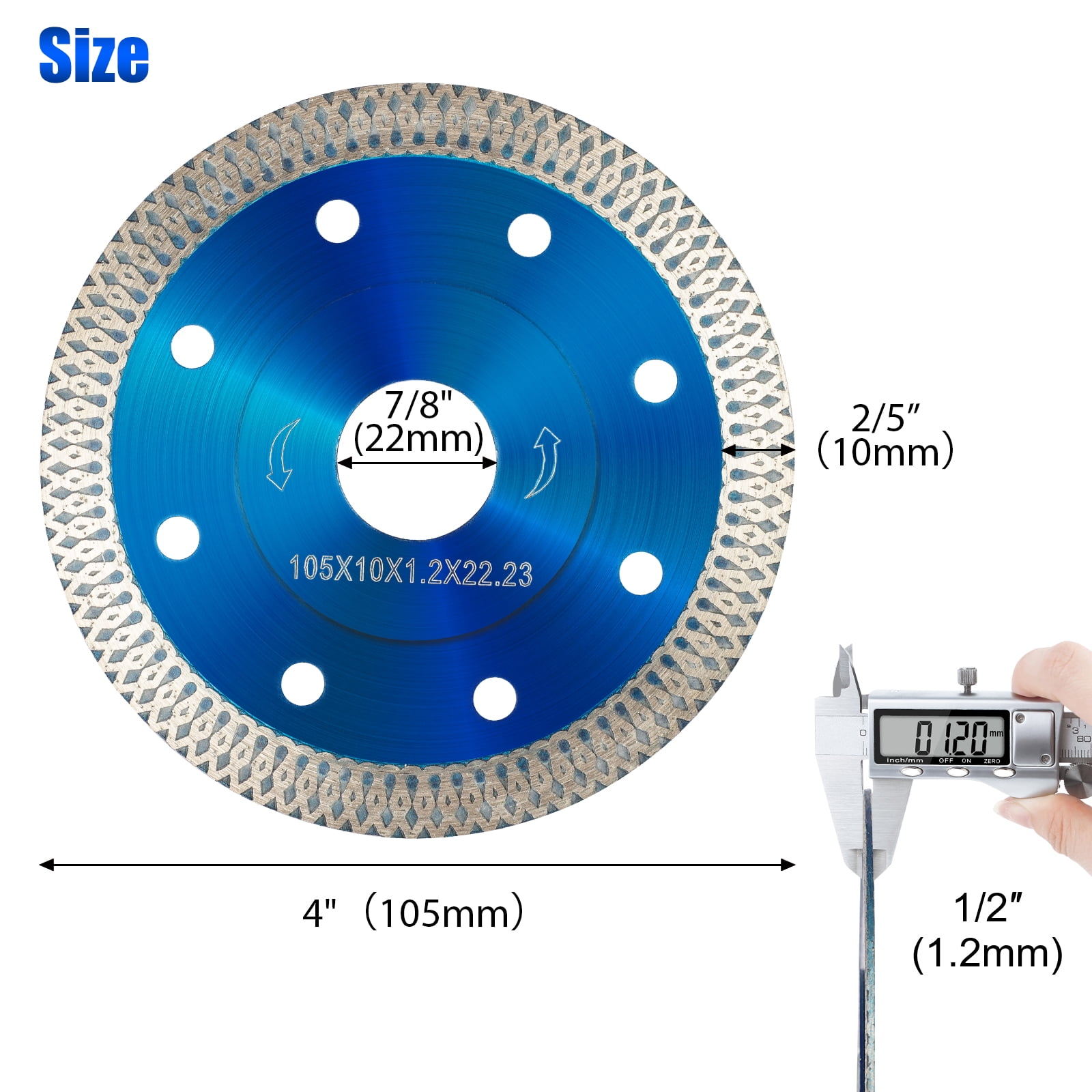 Tile Cutter Blade, EEEkit 4.5inch 