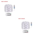 thumbnail image 4 of Injueey USB LED Home Office Garden Impermeable Control remoto Temporizador Lámpara Cadena 20m 200LEDs Azul blanco 5m 2Conjunto, 4 of 6