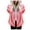 Pink, variant on ICHUANYI Womens Fall Winter Trendy Fuzzy Warm Jacket Hooded Solid Color Cardigan Coats Outerwear with Pockets