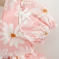 thumbnail image 6 of Zwiiyzr 2025 6M-3Y Newborn Baby Girl Clothes Cotton Dresses Infant Casual Puff Sleeve Sundress Summer Toddler Girl Dress Pink, 6 of 9