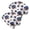 Eagle Flag Head, variant on 2PCS Stretch Knit Skull Beanie, Hip-Hop Style, Unisex, Lightweight,Deer Tropical Floral Light Blue Pattern