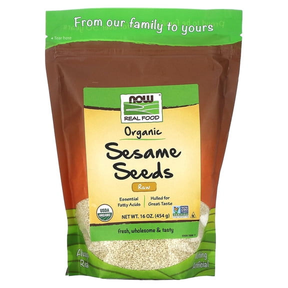 Now Foods - Real Food, Sesame Seeds, 16 oz (454 g)