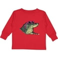 thumbnail image 3 of Inktastic Sunny Gator in Pink Sunglasses Boys or Girls Long Sleeve Toddler T-Shirt, 3 of 5