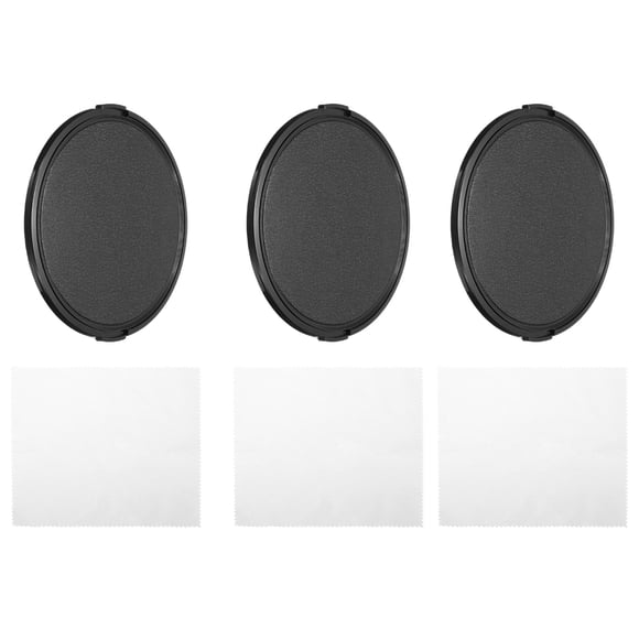 Tapa de lente Uxcell de 105mm, paquete de 3 tapas de lente de pinza lateral para cámara