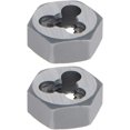 thumbnail image 4 of HUGFEGWE Hex Rethreading Die, UNC 12-24 Carbon Steel Thread Die, Hex Rethreading Die Machine Thread Die, Hexagon Taper Pipe, 2 Pcs CJB91-22829, 4 of 7