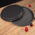 thumbnail image 5 of Juego de 2 bandejas redondas para hornear pizza, antiadherentes, para horno de pizza, parrilla y accesorios de cocina - 22,9 cm, 28 cm, negro ER, 5 of 5