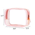 thumbnail image 2 of Neceser transparente con forma de búmina, tamaño pequeño, aprobado por la TSA, paquete de 5, 2 of 5